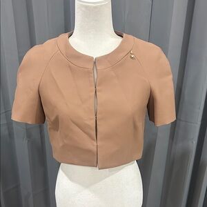 Elisabetta Franchi Chic Tan Women's Crop Top